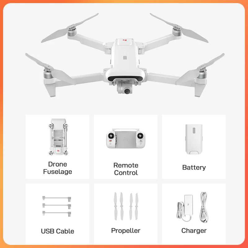 Дрон FIMI X8 SE 2022 2.4GHz 10KM FPV 4K Camera HDR Video GPS до 35мин.