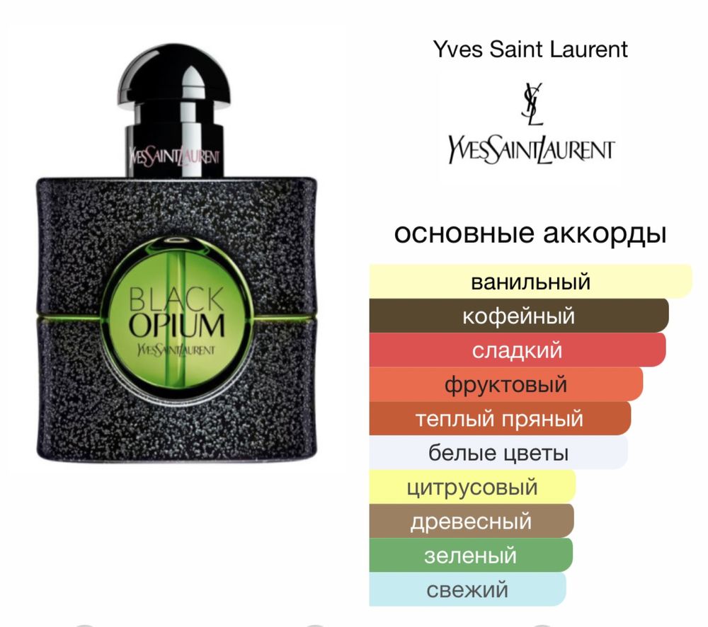 Yves Saint Laurent BLACK OPIUM ILLICIT GREEN Парфюм/духи/туалетная вод