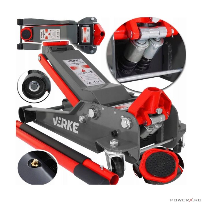 Cric hidraulic tip crocodil cu roti, capacitate 4 tone, Verke