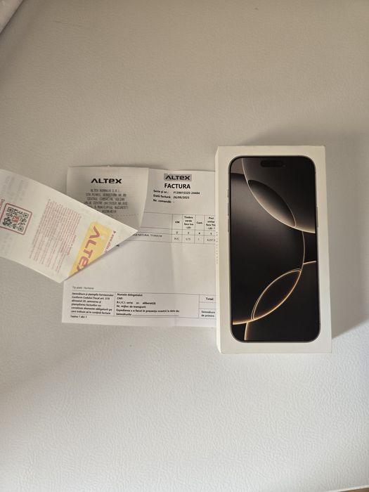 IPHONE 16 pro max NOU factura garanție 2ani