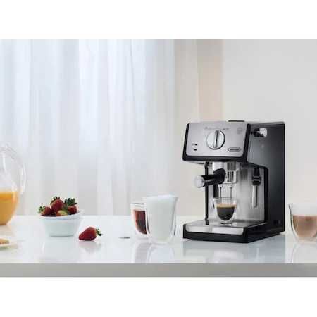 Espressor manual De'Longhi ECP 35.31, 1100 W, 15 bar, 1.1 l, Negru