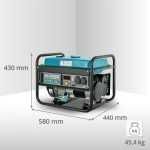 Generator Curent pe Gaz/Benzina „Könner & Söhnen” KS 3000G, Putere 3kW