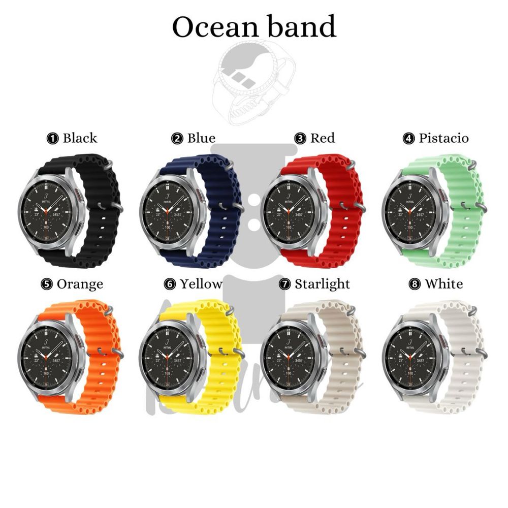 Силиконови каишки Ocean Band за Samsung/Huawei/Xiaomi/Amazfit/Garmin