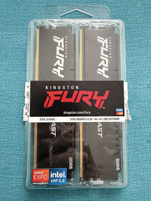 Оперативная память Kingston Fury Beast Black 32 gb (2x16gb)