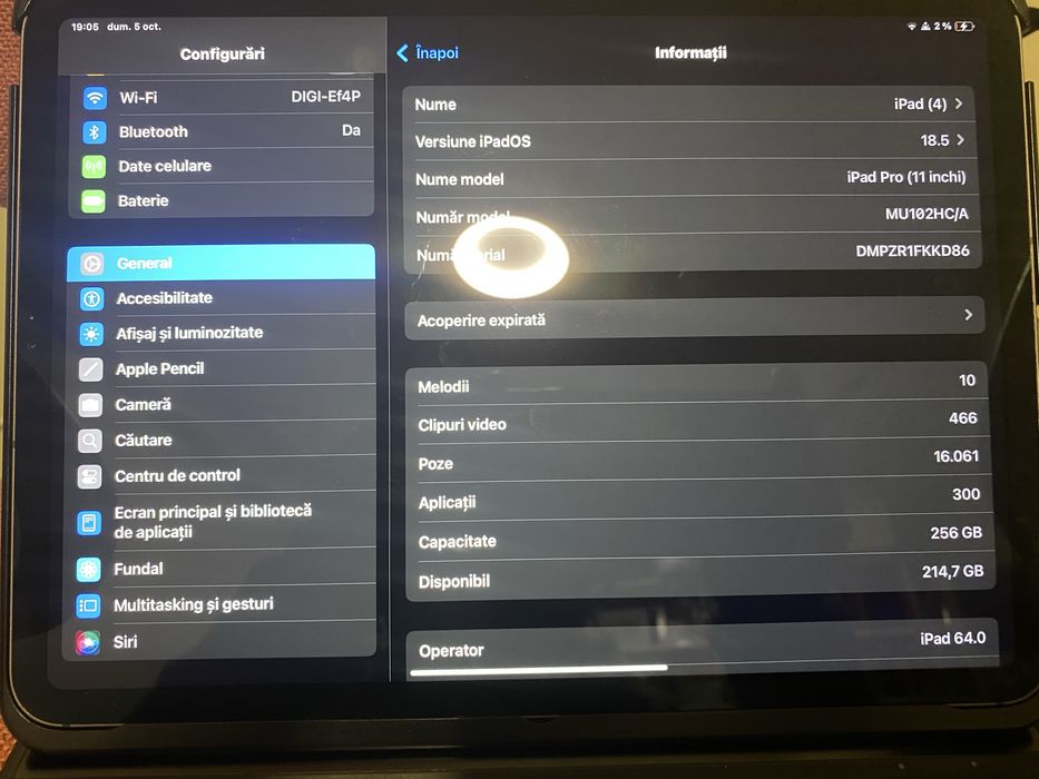 Apple iPad Pro (2018), 11", 256GB, Cellular, Space Grey