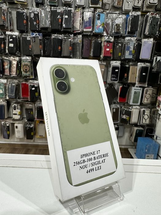 iSellStore Vâlcea: iPhone 17 Green -256GB-100% baterie Nou Sigilat