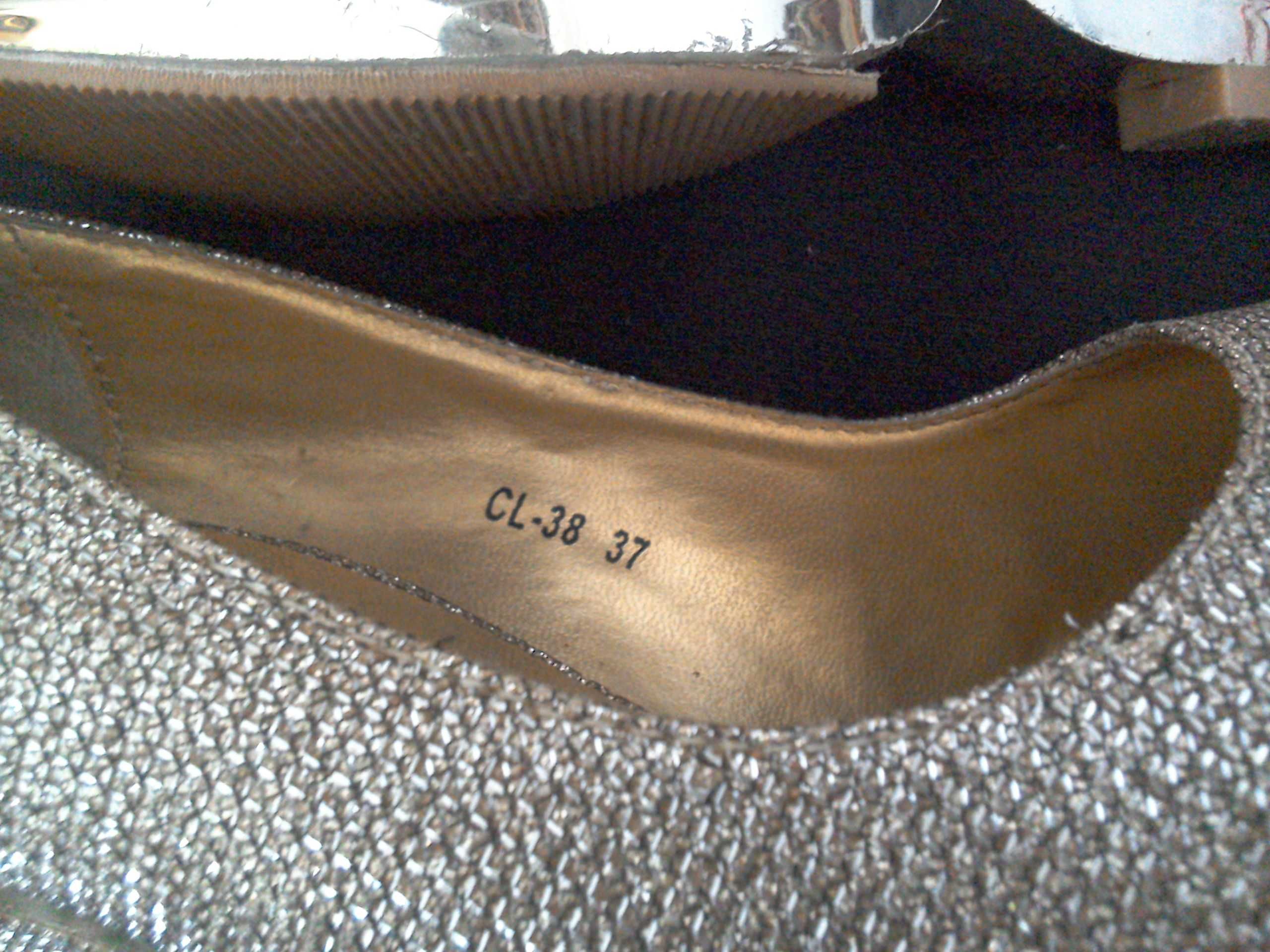 Pantofi platformă, seară  ocazie - Lucia - mărime 37-38  - toc 10 cm