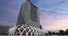 2-х комнатная кв/ра в премиум новостройке U-Tower, 45m2. White box.