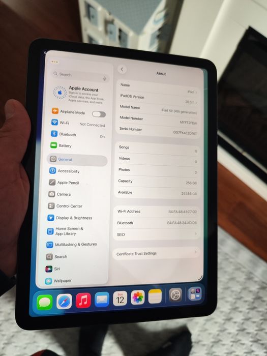 Ipad Air 4 , Wi-fi, 256GB