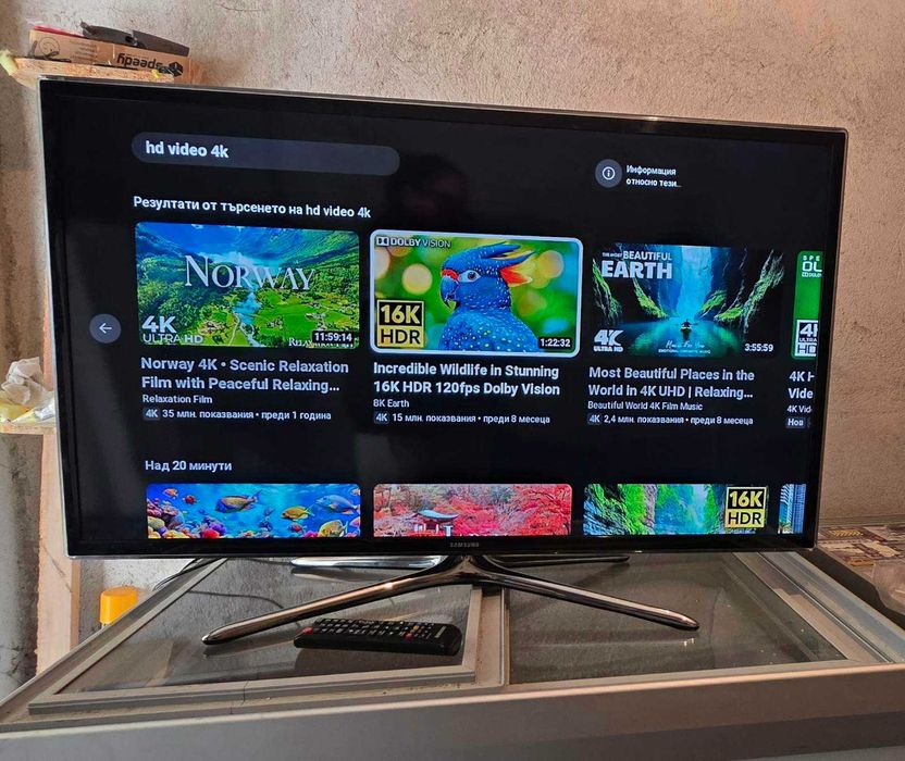 Samsung 40'' Smart TV 3D Full HD LED mod UE40F6320AW-БЕЗУПРЕЧЕН!