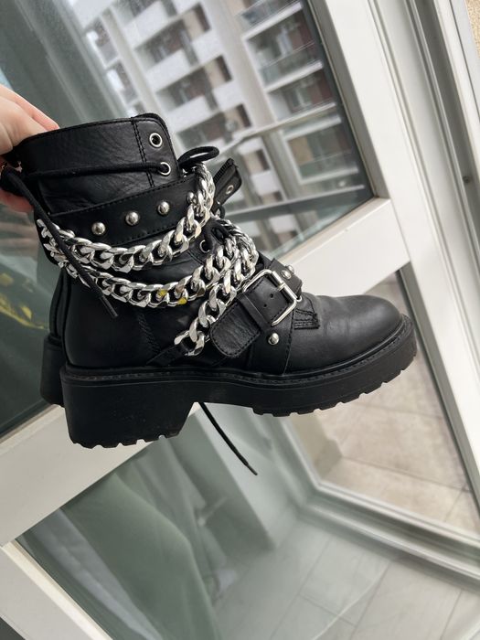 Bocanci de piele naturala Steve Madden 37