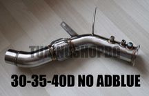 Downpipe Даунпайп DPF OFF БМВ F10/F30/F15/F16/F06/E90/E70 30D-35D-40D