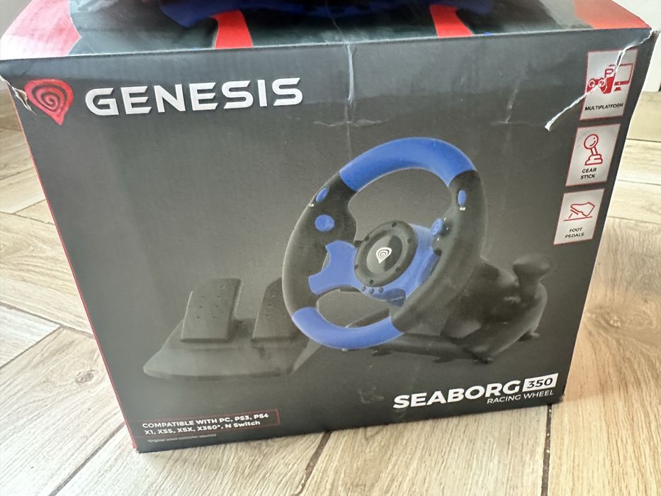 Състезателен волан с педали Genesis Seaborg 350