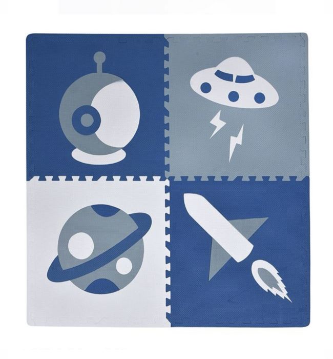 Puzzle de podea pentru copii Bleu Ciel 61x61 cm (8buc)