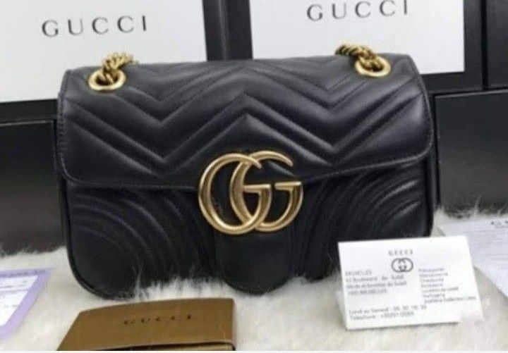 Geanta damă +curea,model Marmont,saculet, etichetă