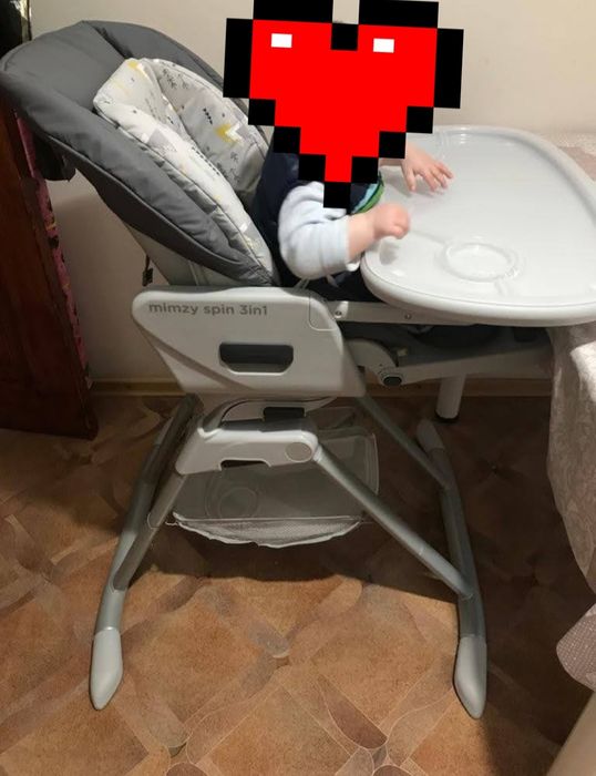Срочно. Продам стульчик для кормления Joie Mimzy Spin