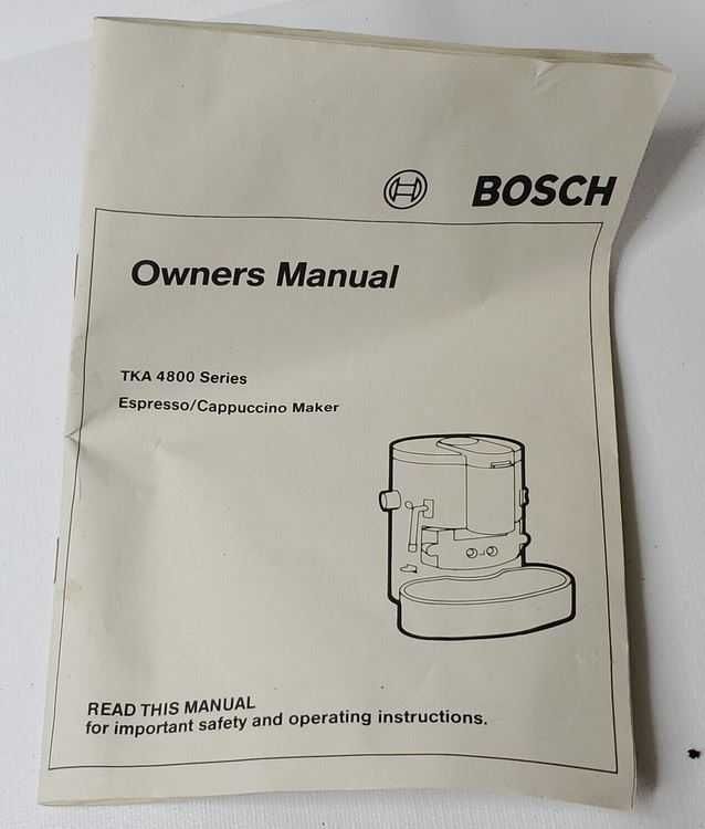 Bosch Espresso Cup -TKA 4800 Кафе машина
