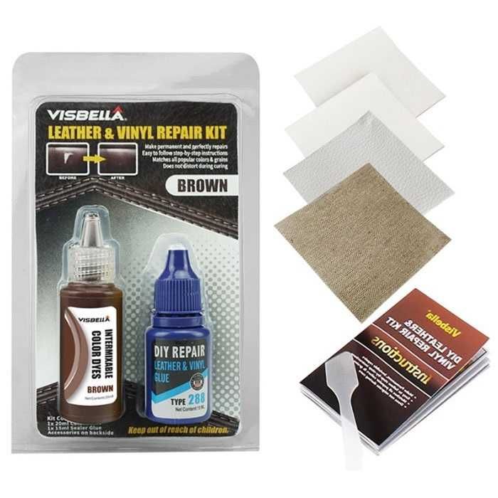 Боя за кожа Visbella - кафява