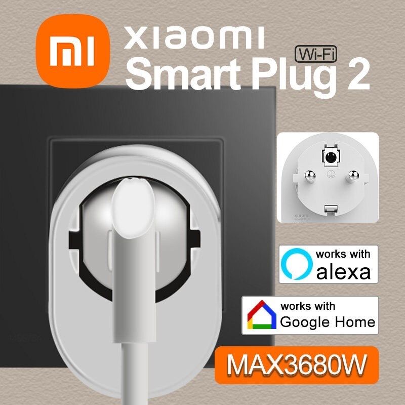 Умная розетка Xiaomi  2, Wi-Fi, адаптер питания