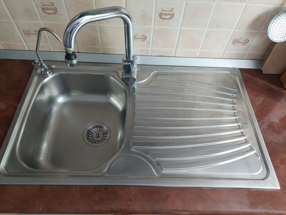 Chiuveta bucătărie Franke 87x50x17 + baterie Mondia + racorduri inox