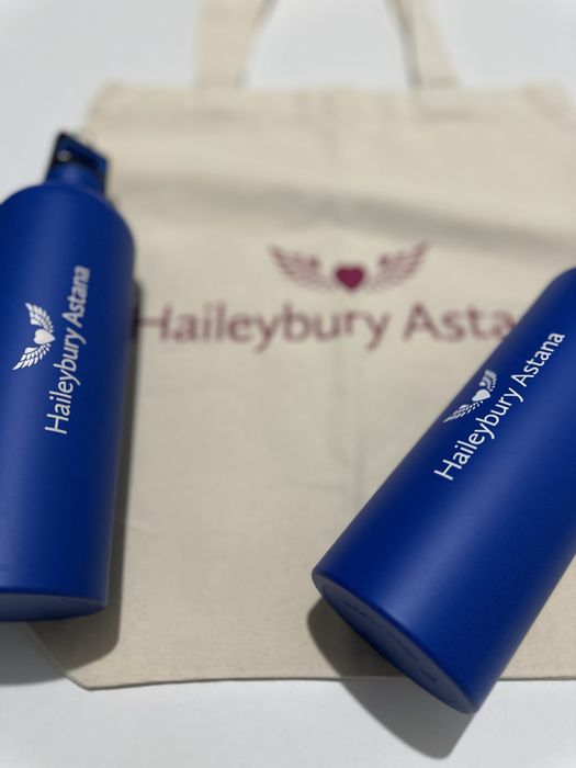 Сумка и металические бутылочки для воды