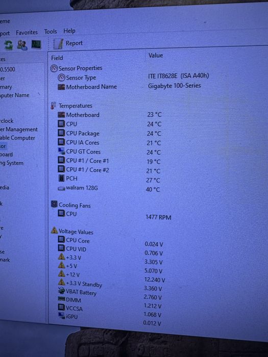 Дъно с процесор и рам