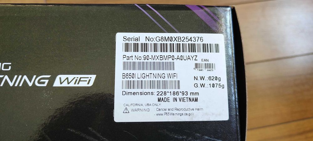 mITX combo: ASRock B650I Lightning WiFi AM5 + AMD Ryzen 7600 (noi!)