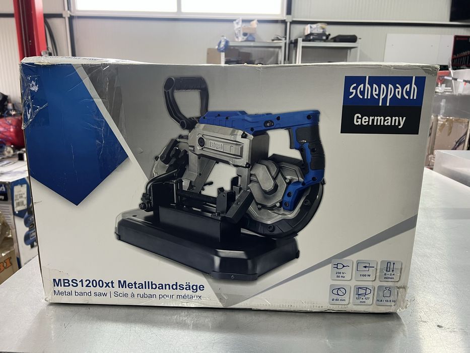 Лентоотрезна машина за метал / Лентова ножовка Scheppach MBS1200xt