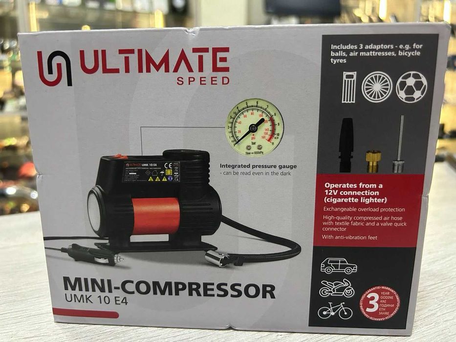 Мини компресор ULTIMATE SPEED UMK 10 E4 / нов!