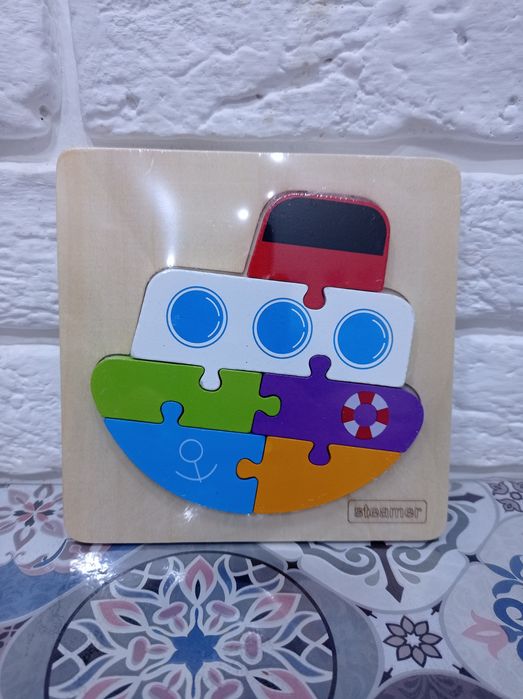 Деревянные мини пазлы.