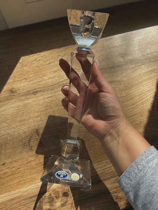 Хрустальный подсвечник Богемия