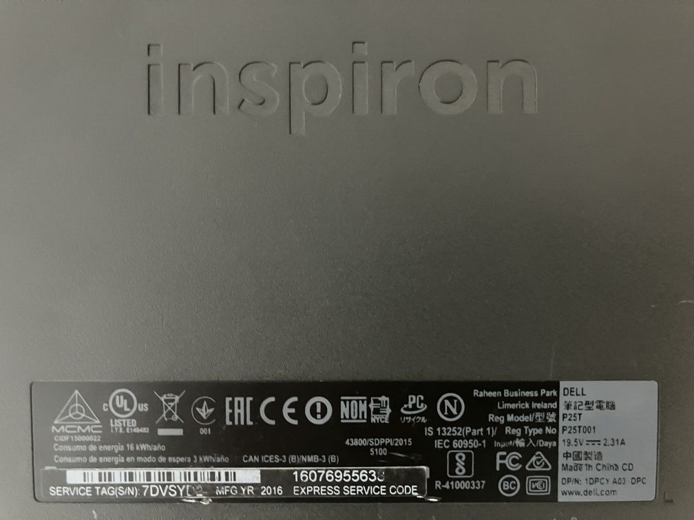 Vand/schimb notebook cu touchscreen DELL, model P25T001