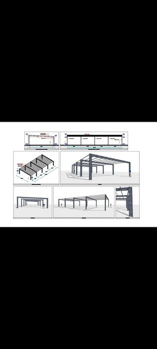 Structura hala metalica; ferme hala metalica