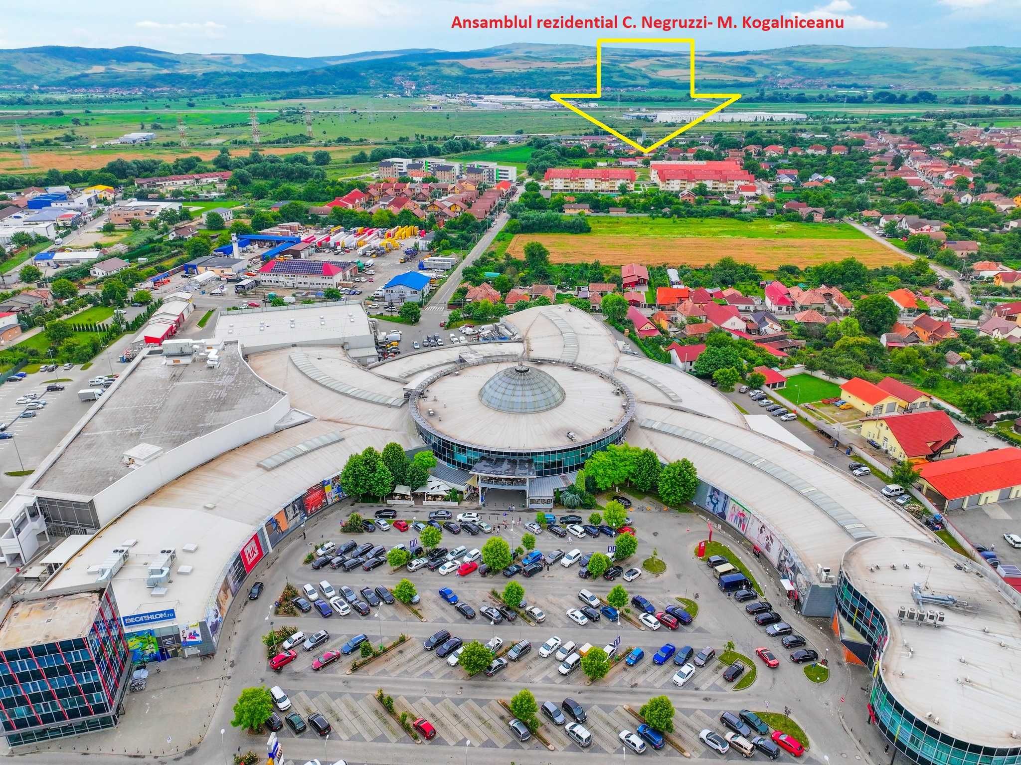 Apartament nou în construcție 2 camere, bucătărie,baie, zona Alba Mall