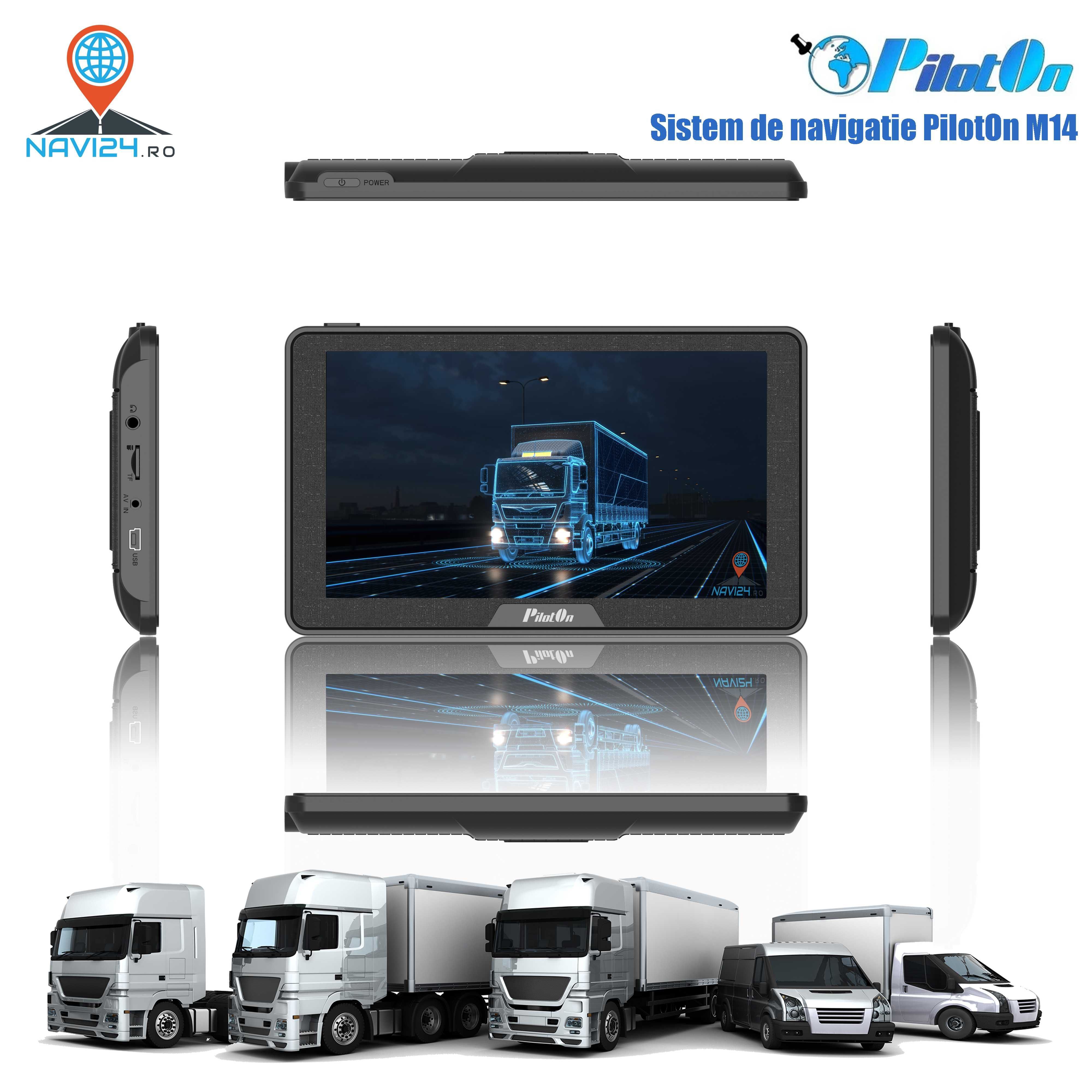 NEW!  Sistem Navigatie GPS  PilotOn M14 Camion  Europa-Truck