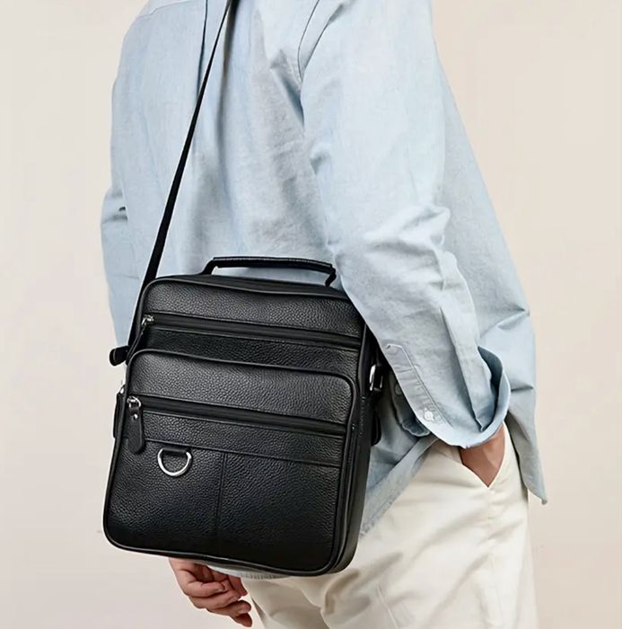 Мъжка бизнес чанта през рамо /Луксозен кросбоди кежуал -10% Промоция!