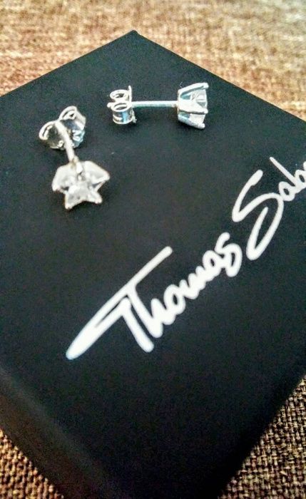 НОВИ Сребърни обици "Small Stars" - THOMAS SABO