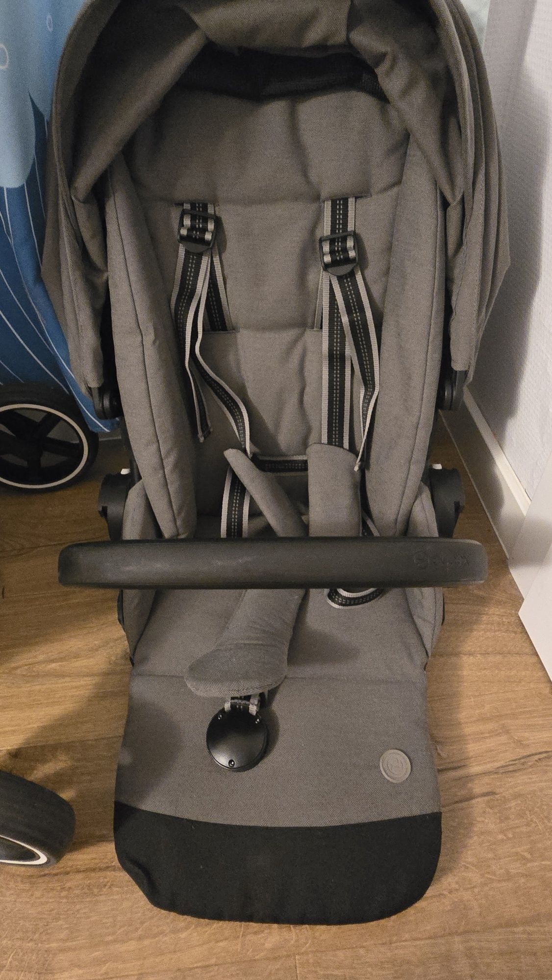 Cybex balios s lux 3в1 с isofix база за кола, адаптори за количка и но