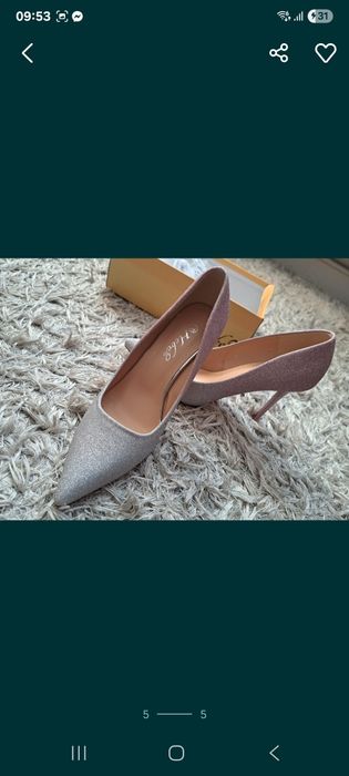 Pantofi stiletto toc 10 cm, Noi