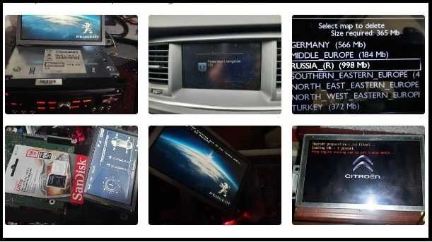 Resoftare servisare GPS Update navigatie Peugeot Citroen RT6 Rneg2 Nac