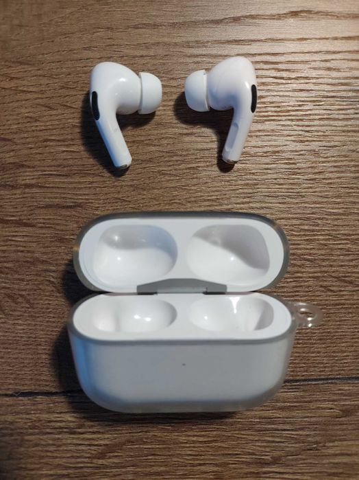 Casti Apple Airpods Pro 1 tws bluetooth bass puternic husa protectie