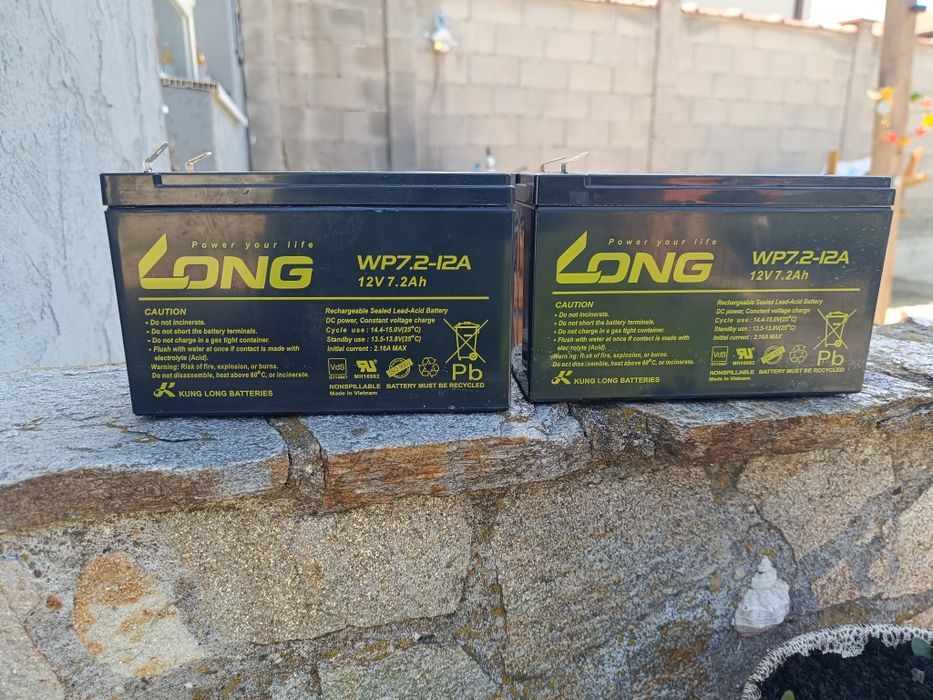 Aкумулаторна батерия Long WP7.2-12A, 12V 7.2Ah F2, за UPS, 151 х 65 х