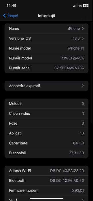 Iphone 11 de vanzare
