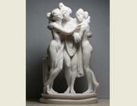 Статуэтка 3 Graces Goddesses Canova, Греция, 24,2 см