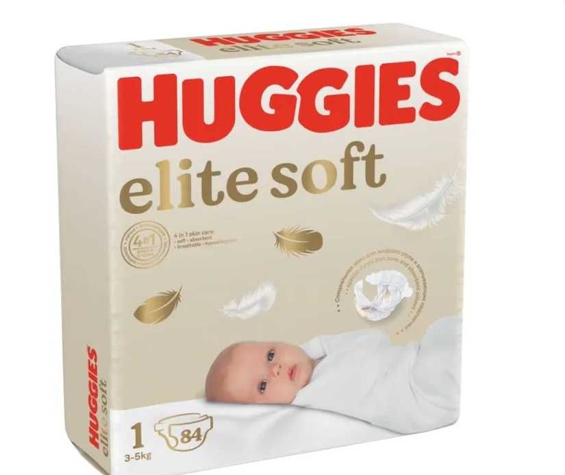 Подгузники Huggies Elite Soft для новорожденных 1 3-5кг 84шт