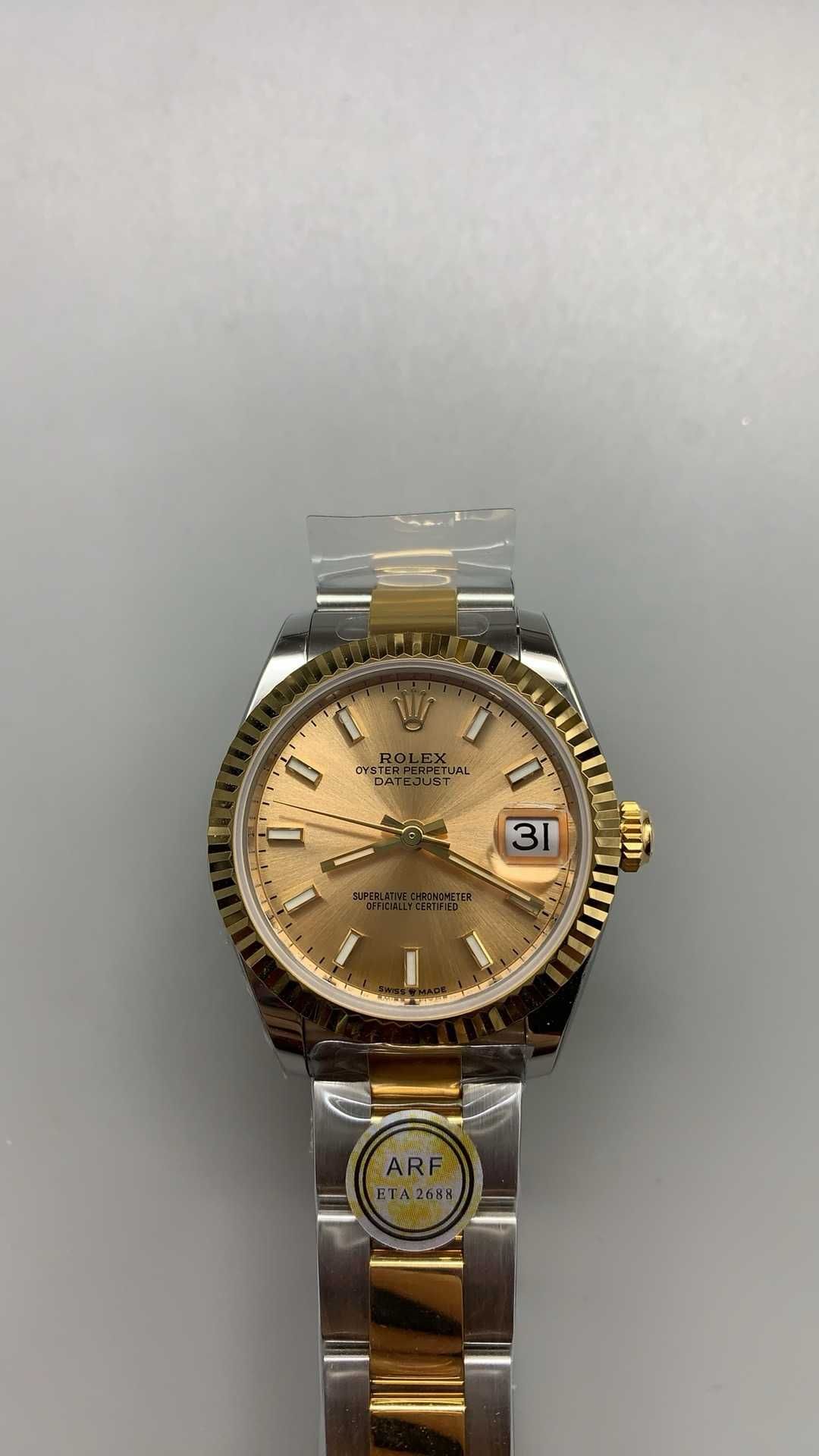 Rolex datejust 31mm златен циферблат