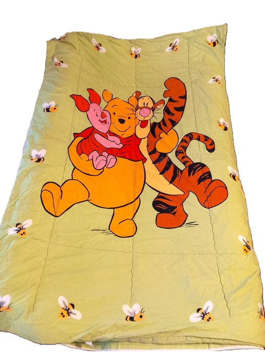 Спален комплект за единично легло с Мечо Пух - 100% памук