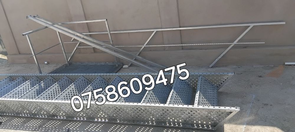 Scări zincate 80x27cm 8trp