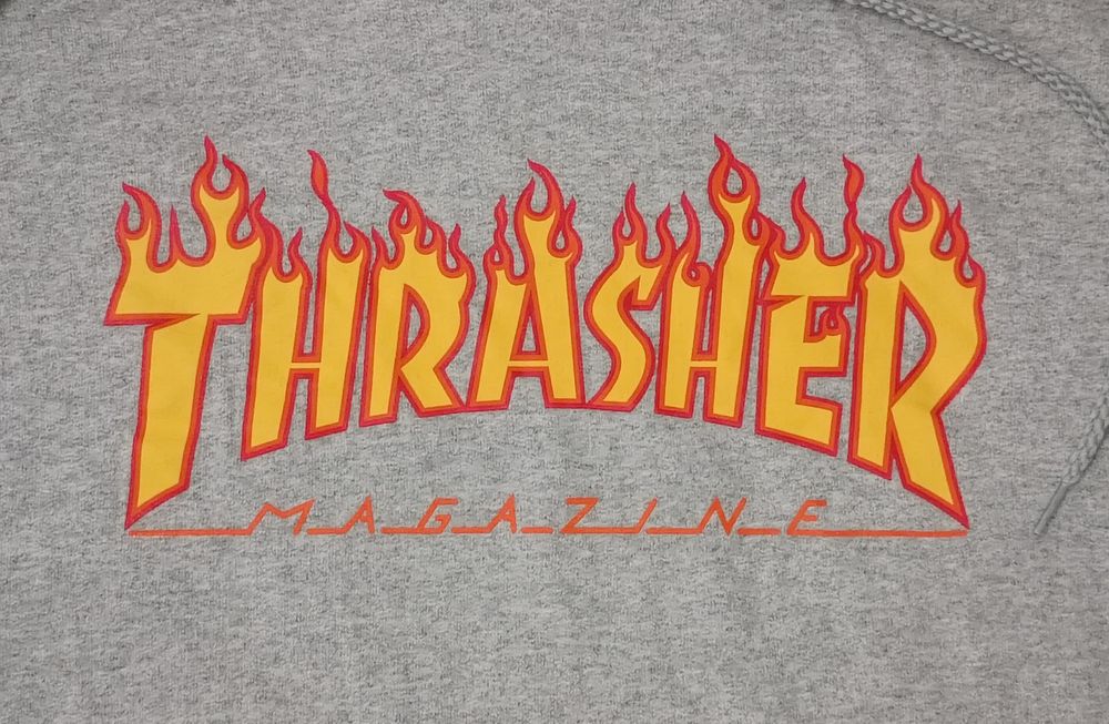 Thrasher Hoodie оригинално горнище L памучен суичър горница