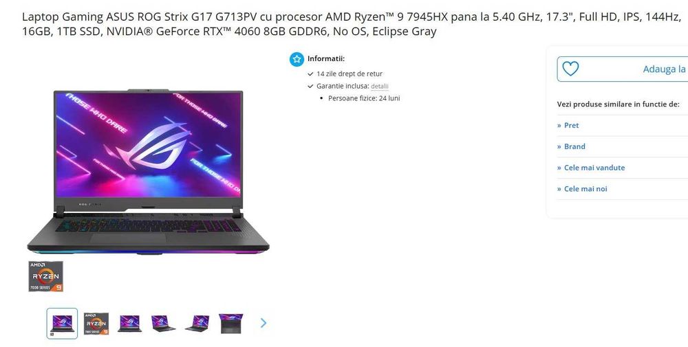 Asus Rog Stryx G7123PV